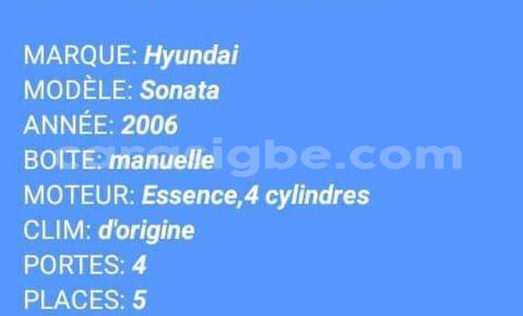 Acheter Occasion Voiture Hyundai Sonata Gris à Lomé, Togo Acheter Occasion Voiture Hyundai Sonata Gris à Lomé, Togo