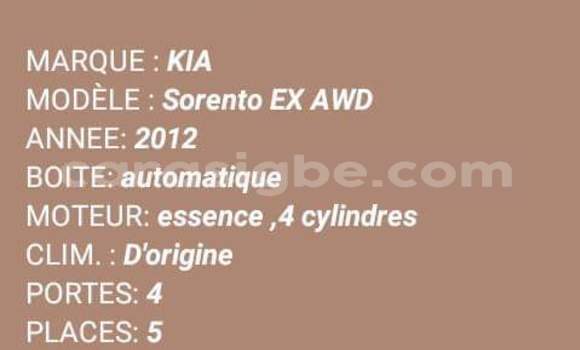 Acheter Occasion Voiture Kia Sorento Autre à Lomé, Togo Acheter Occasion Voiture Kia Sorento Autre à Lomé, Togo