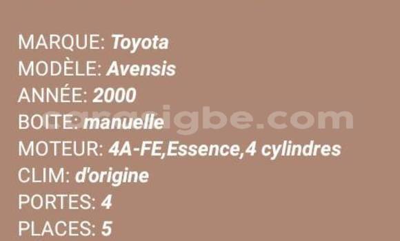 Acheter Occasion Voiture Toyota Avensis Gris à Lomé, Togo Acheter Occasion Voiture Toyota Avensis Gris à Lomé, Togo