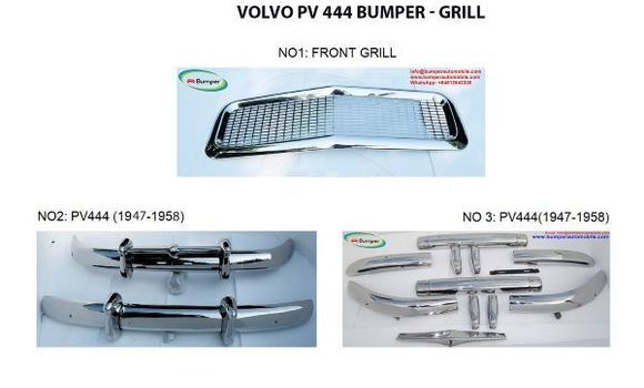 Volvo PV 444 1959 bumpers