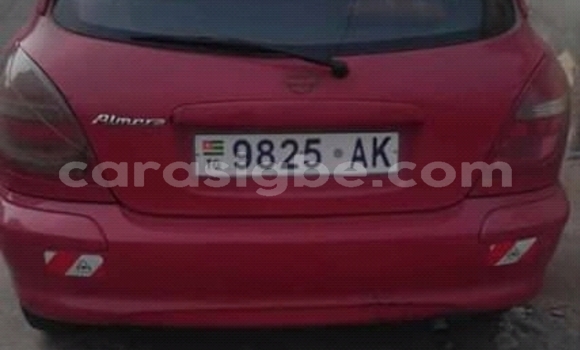 Acheter Occasion Voiture Nissan Almera Rouge à Lomé, Maritime Acheter Occasion Voiture Nissan Almera Rouge à Lomé, Maritime