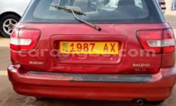 Acheter Occasion Voiture Suzuki Baleno Rouge à Lomé, Maritime Acheter Occasion Voiture Suzuki Baleno Rouge à Lomé, Maritime